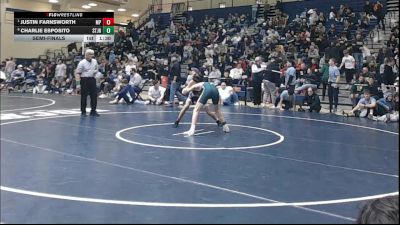114 lbs Semifinal - Justin Farnsworth, Malvern Prep vs Charlie Esposito, St. Joseph Regional