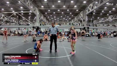 100 lbs Finals (2 Team) - Emma Tomlinson, Lady Bandits vs Olivia Mancha, 5forty Lady Brawlers