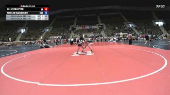 103 lbs 1st Place Match - Skyler Randolph, Unattached Lindsey Wilson vs Allie Procter, Unattached