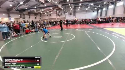 70 lbs Semifinal - Jaxon Pina, Dripping Springs Youth Sports vs Jordan Medrano, ReZults Wrestling