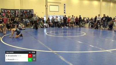 85 lbs Rr Rnd 4 - Brayden Broadwater, All American K-8 vs Joseph Prosuch, Lake WC K-8