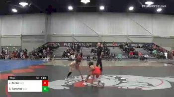 76 lbs Final - Jojo Burke, East Coast Bandits vs Sammy Sanchez, Calvary Chapel Yorba Linda/Rhwc