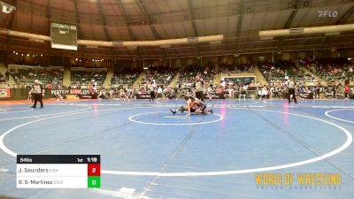 84 lbs Round Of 64 - Jacob Saunders, FIGHTCLUB vs Bronx Shanley-Martinez, Steel City Relaoded