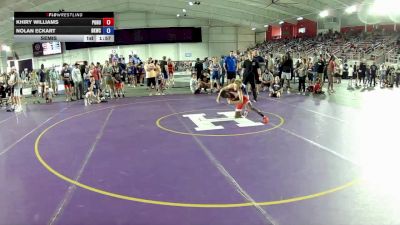 82 lbs Cons. Round 1 - Khiry Williams, Pontiac Huskies vs Nolan Eckart, Bad Karma Wrestling Club
