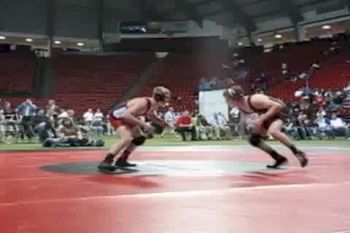 140lb Md. State Final: George "Brutus" Scheffel (Southern Garrett) vs. Gus Mohlhenrich (Winters Mill)