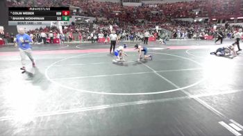 100 lbs Quarterfinal - Shawn Woehrman, St Croix Central vs Colin Weber, West Bend Wildcats