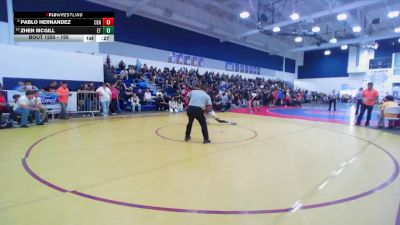 150 lbs Cons. Round 2 - Zhen McGill, El Toro vs Pablo Hernandez, Centennial (Corona)