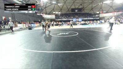 Girls 4A 155 lbs Cons. Round 3 - Carol Storts, Emerald Ridge (Girls) vs Makayla Larry, Union (Girls)