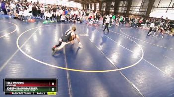 120 lbs Quarterfinal - Max Wiberg, Bear River vs Joseph Baumgartner, Sanderson Wrestling Academy