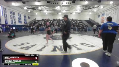 115 lbs Cons. Semi - Abby Mendoza, Tahquitz vs Daniela Angeles, Long Beach Poly