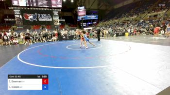 100 lbs Cons 32 #2 - Eli Bowman, Georgia vs Chrystian Owens, Arizona