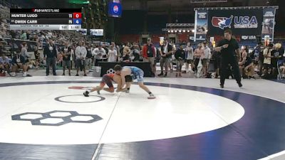 100 lbs Cons. Rd Of 32 - Hunter Lugo, Texas vs Owen Carr, Pennsylvania