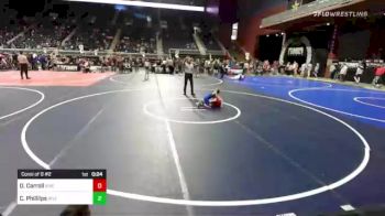 63 lbs Consi Of 8 #2 - Dallas Carroll, Riverton USA WC vs Colt Phillilps, Riverton USA WC