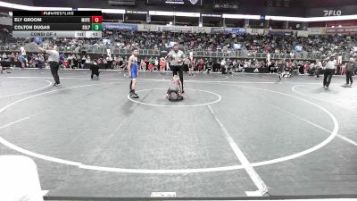 100 lbs Consi Of 4 - Ely Groom, Moyer Elite vs Colton Dugas, Sulphur Jr Storm