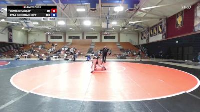 160 lbs Round 4 - Lyla Kondrashoff, Santa Rosa Junior College vs Jamie Micallef, Skyline