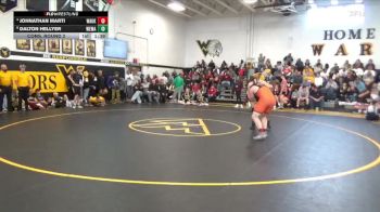 215 lbs Cons. Round 2 - Dalton Hellyer, West Marshall vs Johnathan Marti, Waukon