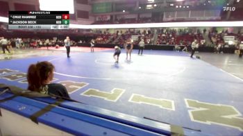 132 lbs Quarterfinal - Jackson Beck, Meridian vs Cruz Ramirez, Meridian