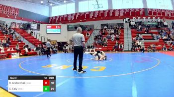 114 lbs 3rd Place - Bruce Anderchak, Quaker Valley vs Clayton Ealy, McGuffey