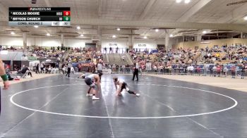 AA 113 lbs Cons. Round 2 - Nicolas Moore, Houston High School vs Bryson Church, Dobyns Bennett High School