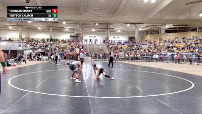 AA 113 lbs Cons. Round 2 - Nicolas Moore, Houston High School vs Bryson Church, Dobyns Bennett High School