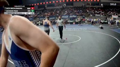 D 1 215 lbs Champ. Round 1 - Jackson Peak, St. Paul`s vs Jack Mecklenborg, Mandeville