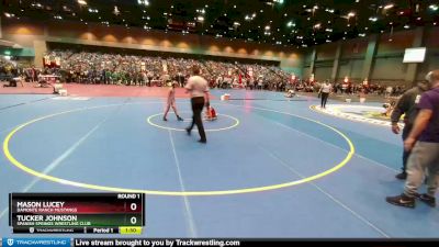 57-61 lbs Round 1 - Tucker Johnson, Spanish Springs Wrestling Club vs Mason Lucey, Damonte Ranch Mustangs