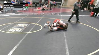 127 lbs Round 1 (4 Team) - Kennan Beatty, Park Hill, MO vs Brett Crowley, Vacaville, CA