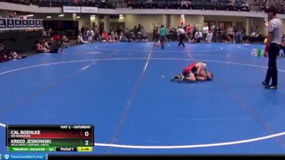 45 lbs Cons. Semi - Cal Boehlke, No Nonsense vs Kreed Jesnowski, WCA (West Central Area)