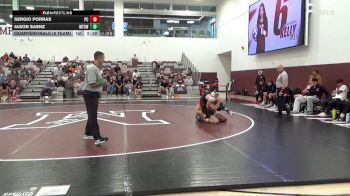 141 lbs Quarterfinals (8 Team) - Sergio Porras, Palomar College (RED) vs Jason Saenz, Mt. SAC (White)