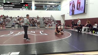 141 lbs Quarterfinals (8 Team) - Sergio Porras, Palomar College (RED) vs Jason Saenz, Mt. SAC (White)