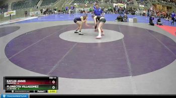 117 lbs Finals (8 Team) - Kaylee Annis, Thurston vs Florecita Villagomez, La Grande