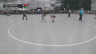 105 lbs Cons. Sub-quarters - Mara Vanderpool, Nebraska Wrestling Academy vs Miley Bernshausen, Elevate Wrestling Academy