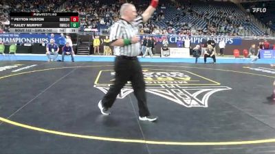Girls-140 lbs Cons. Round 1 - Kaley Murphy, Fowlerville (Girls) vs Peyton Huston, Brooklyn Columbia Central (Girls)