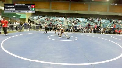 132 lbs Consi Of 16 #2 - Jack Olsen, Roseburg vs Isaac Lopez, Volcano Vista