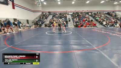 126 lbs Cons. Round 3 - Tayler Fetty, Allen White vs Brandilynne Lobash, Dripping Springs (Girls)