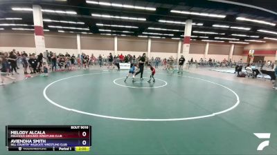 56 lbs Round 2 - Melody Alcala, Malicious Grounds Wrestling Club vs Aviendha Smith, Hill Country Wildcats Wrestling Club
