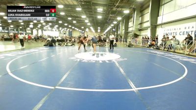 285 lbs Rr Rnd 2 - Julian Diaz-Mendez, Roughneck Wrestling Club vs Luka Khabuliani, Elite NJ Boys Black
