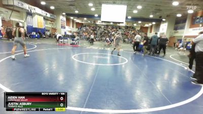 106 lbs Cons. Round 2 - Justin Asbury, Trabuco Hills vs Aiden Han, Capistrano Valley