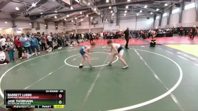 85 lbs 1st Place Match - Barrett Luebs, Boneyard Wrestling Academy vs Jase Thormann, 512 Outlaw Wrestling