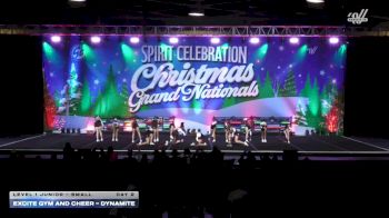 Excite Gym and Cheer - Dynamite [2025 L1 Junior - Small Day 2] 2025 Spirit Celebration Christmas Grand Nationals