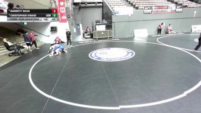 144 lbs Cons. Sub-quarters - Barrett Silva vs Cristopher Kwasi, Lompoc High School Wrestling