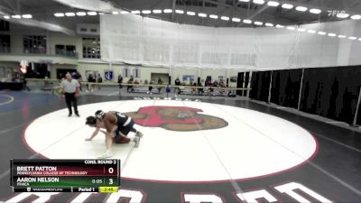 157 lbs Cons. Round 2 - Brett Patton, Pennsylvania College Of Technology vs Aaron Nelson, Ithaca