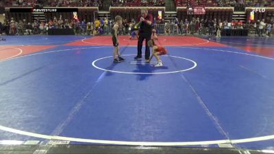 57 lbs Champ. Round 2 - Kristian Alvarado, Kalispell Wrestling Club vs Easton Williams, Ennis Wrestling Club