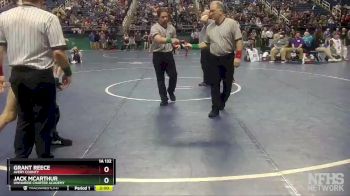 1A 132 lbs Semifinal - Jack McArthur, Uwharrie Charter Academy vs Grant Reece, Avery County