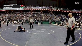 1A 120 lbs 1st Place Match - Efrain Rivera, Polk County High School vs Cooper Foster, Avery County High School
