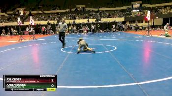 56 lbs Quarterfinal - Axl Cross, Poquoson Athletic Association vs Aaden Boone, Flex Wrestling