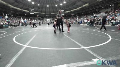 40 lbs Round Of 32 - Vivian Manley, Perry Wrestling Academy vs Titus Combs, Buck Pride Wrestling