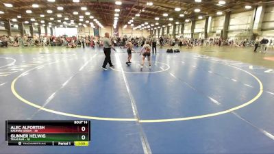 88 lbs Rd# 7- 10:45am Saturday Final Pool - Alec Alfortish, Nauman Green vs Gunner Helwig, Team BAM