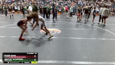 90 lbs Round 2 - Bentley Alcantara, Legacy Elite vs Ryder Shaw, Palmetto State Wrestling Academy