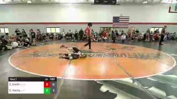 60 lbs Consi Of 4 - Zander Smith, Midwest Xtreme Wrestling vs Collin Young, Kodiak Attack